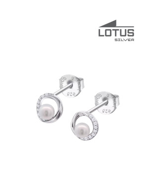 LOTUS SILVER EARRINGS